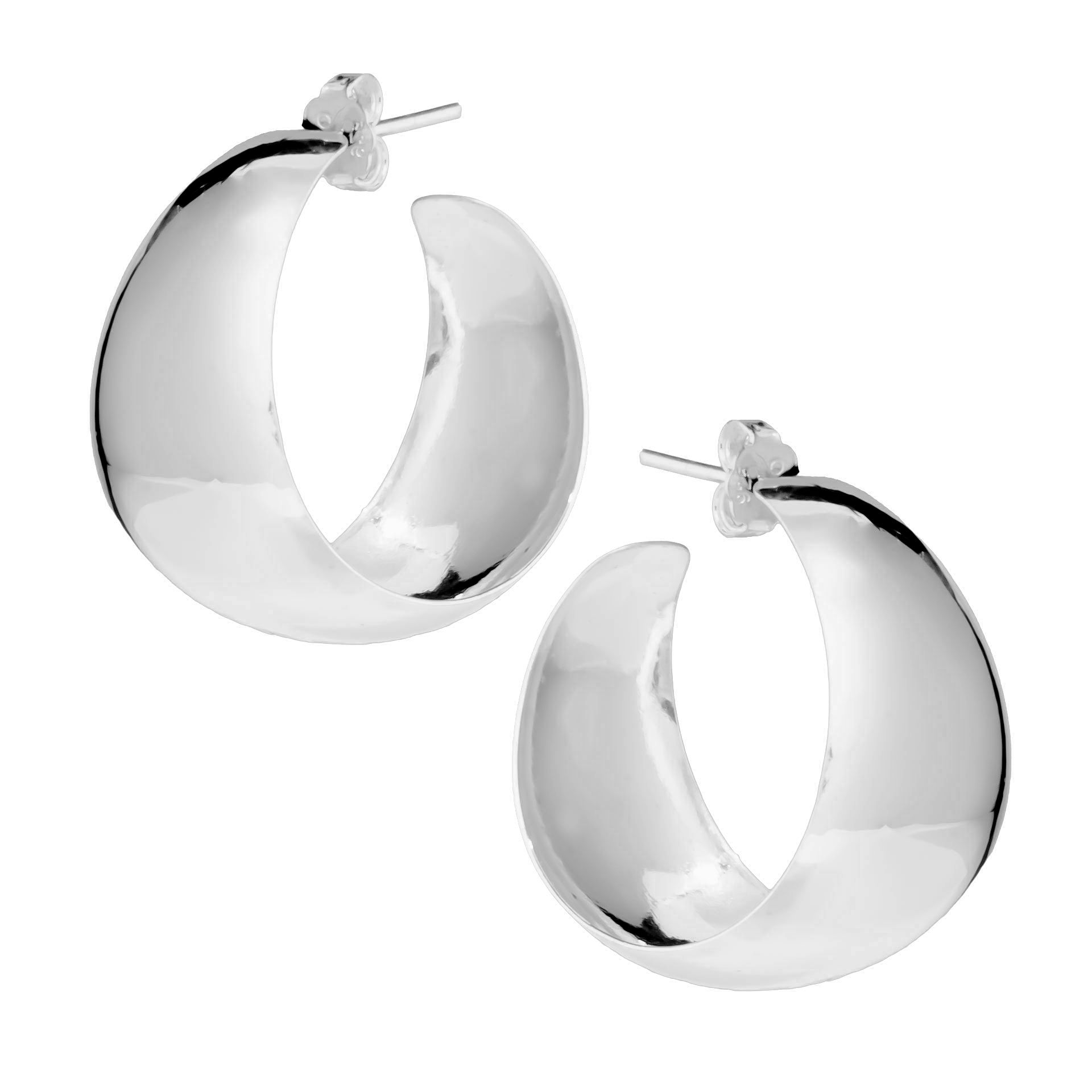 Creolen aus 925er Silber, glänzend