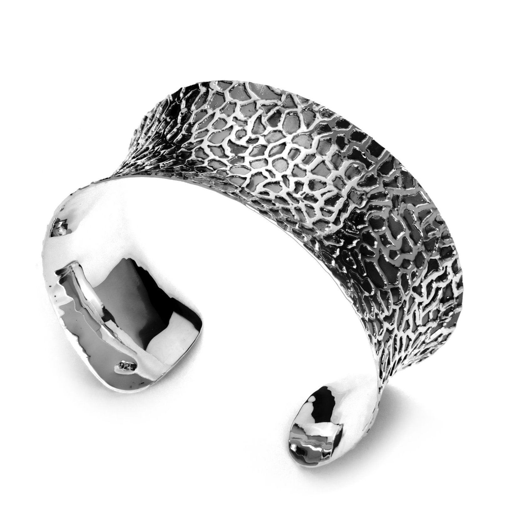 Armspange aus 925er Silber, oxidiert